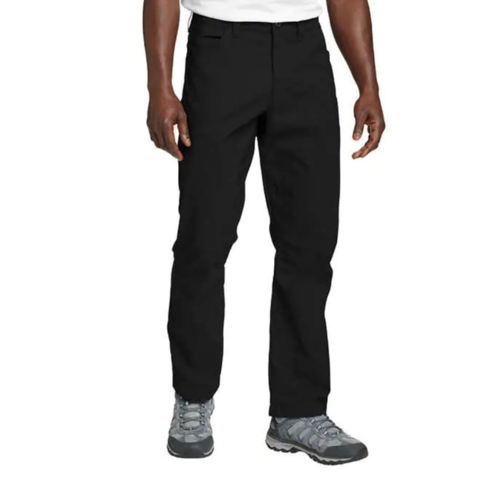 Eddie Bauer Men's Black Fleece Lined Tech Pants